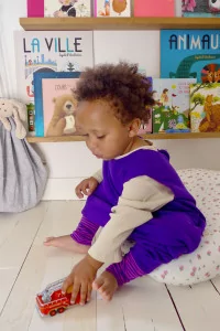 Gigoteuse à Pieds Été Tante Reine Coton Bio – Myrtille | Centre Commercial