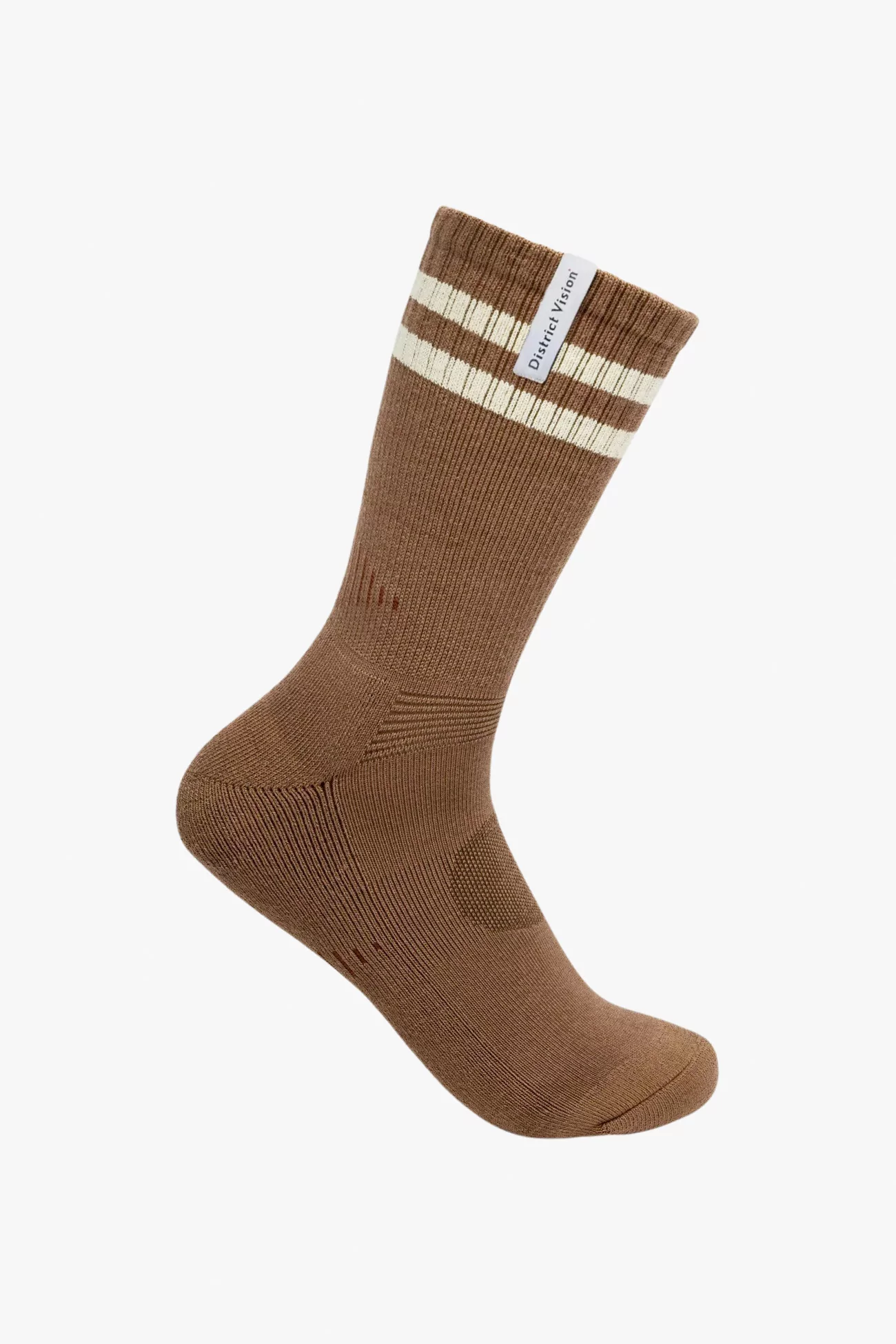District Vision Zonal Organic Cotton Socks – Brown | Centre Commercial