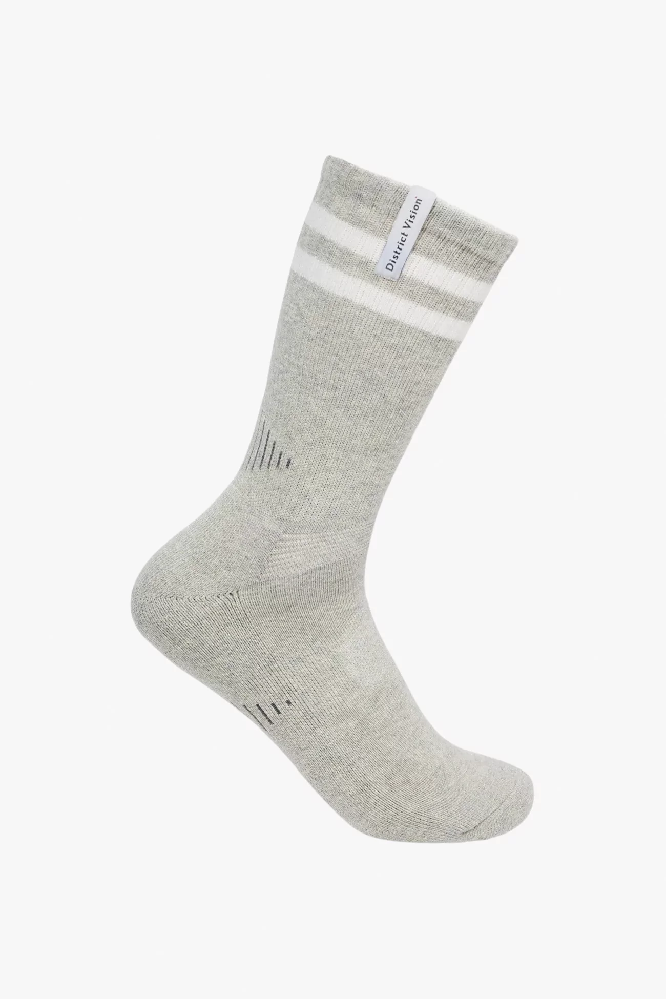 District Vision Zonal Organic Cotton Socks – Grey | Centre Commercial