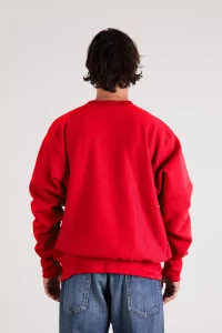 Camber 234 Heavyweight Cross-Knit Sweatshirt – Red | Centre Commercial