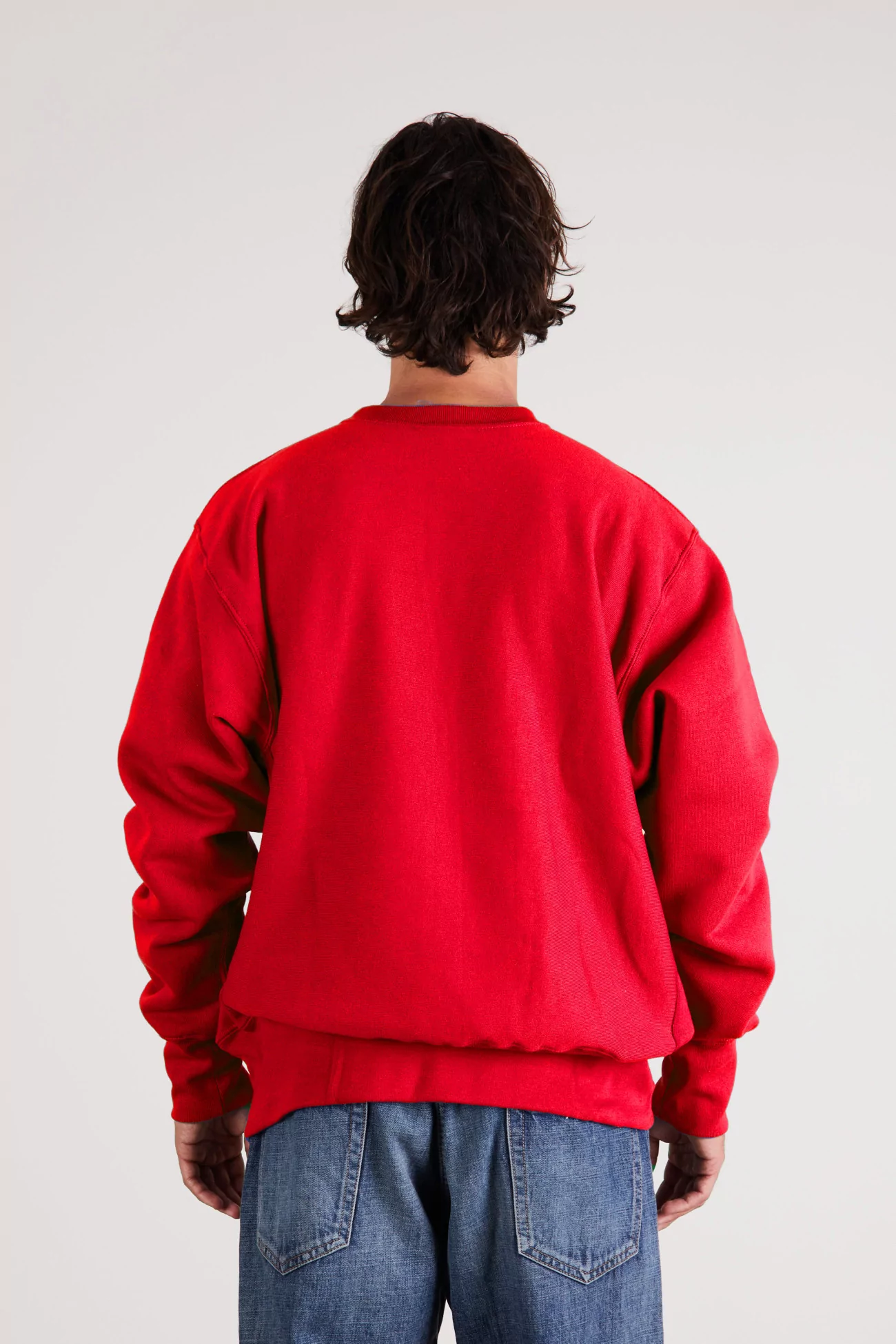 Camber 234 Heavyweight Cross-Knit Sweatshirt – Red | Centre Commercial