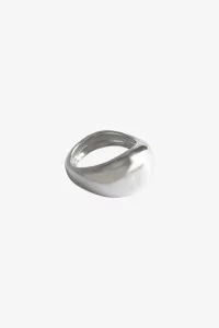 Large Drop Ring Recycled 925 Silver – Silver | Centre Commercial