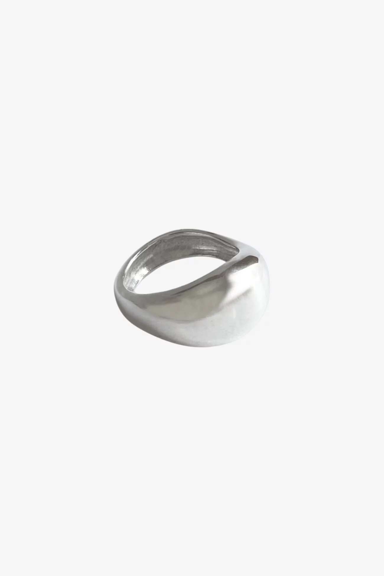 Large Drop Ring Recycled 925 Silver – Silver | Centre Commercial