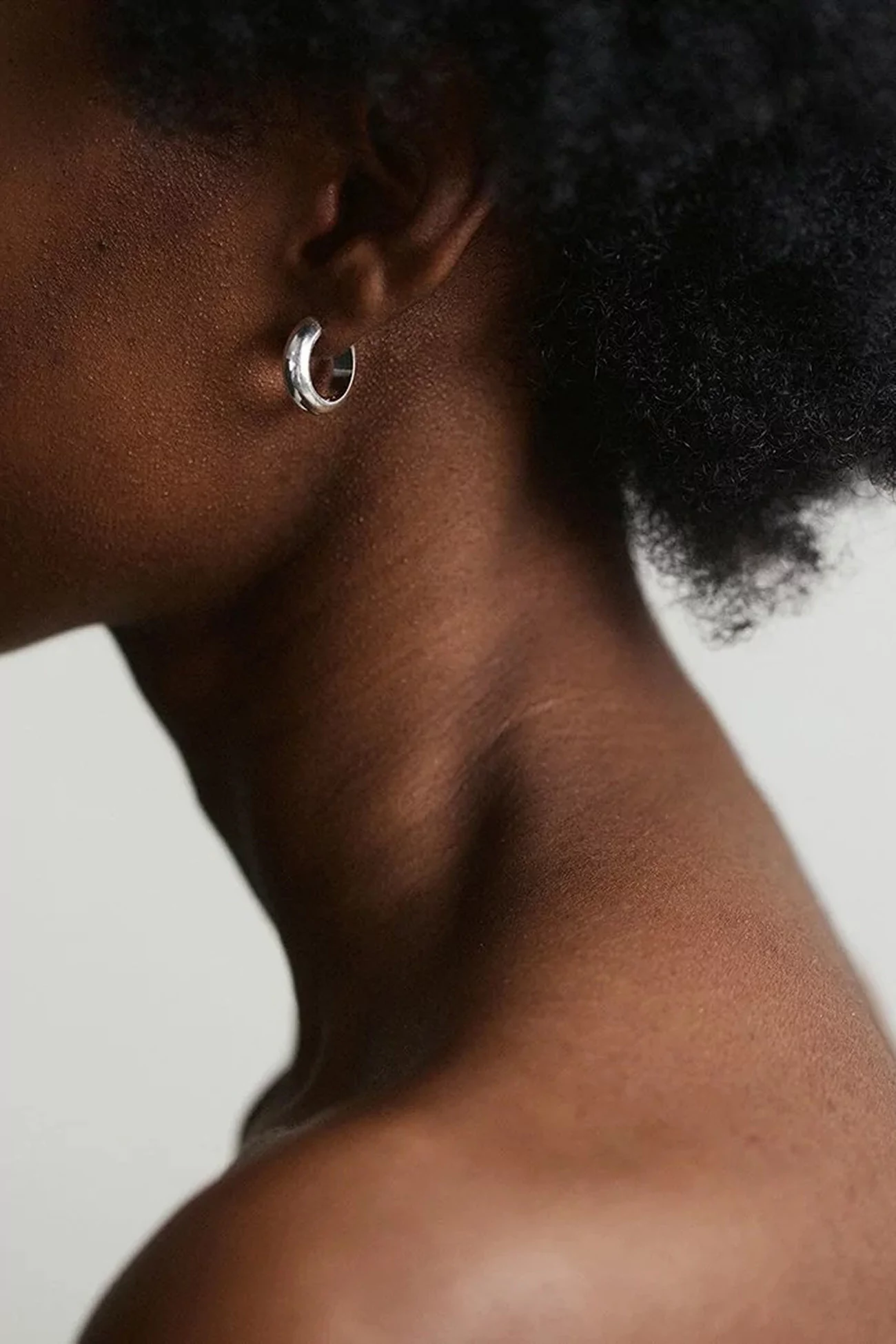 Medium Silver Hoops Recycled Sterling Silver – Silver | Centre Commercial