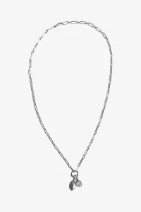 Medium Square Moonstone Necklace Recycled 925 Silver – Silver | Centre Commercial