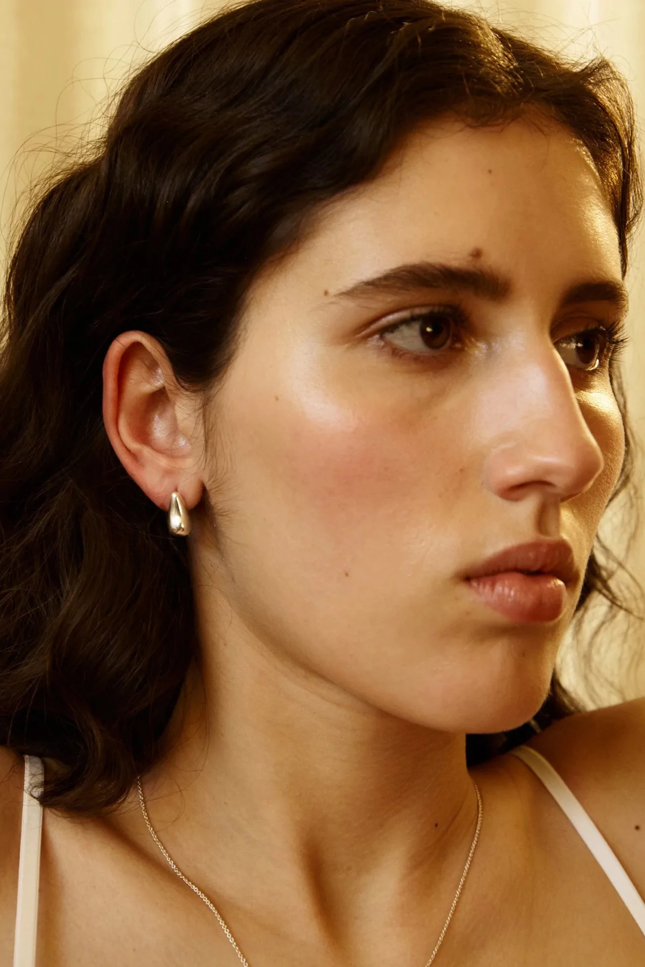 Mini Drop Earrings Recycled Sterling Silver – Silver | Centre Commercial
