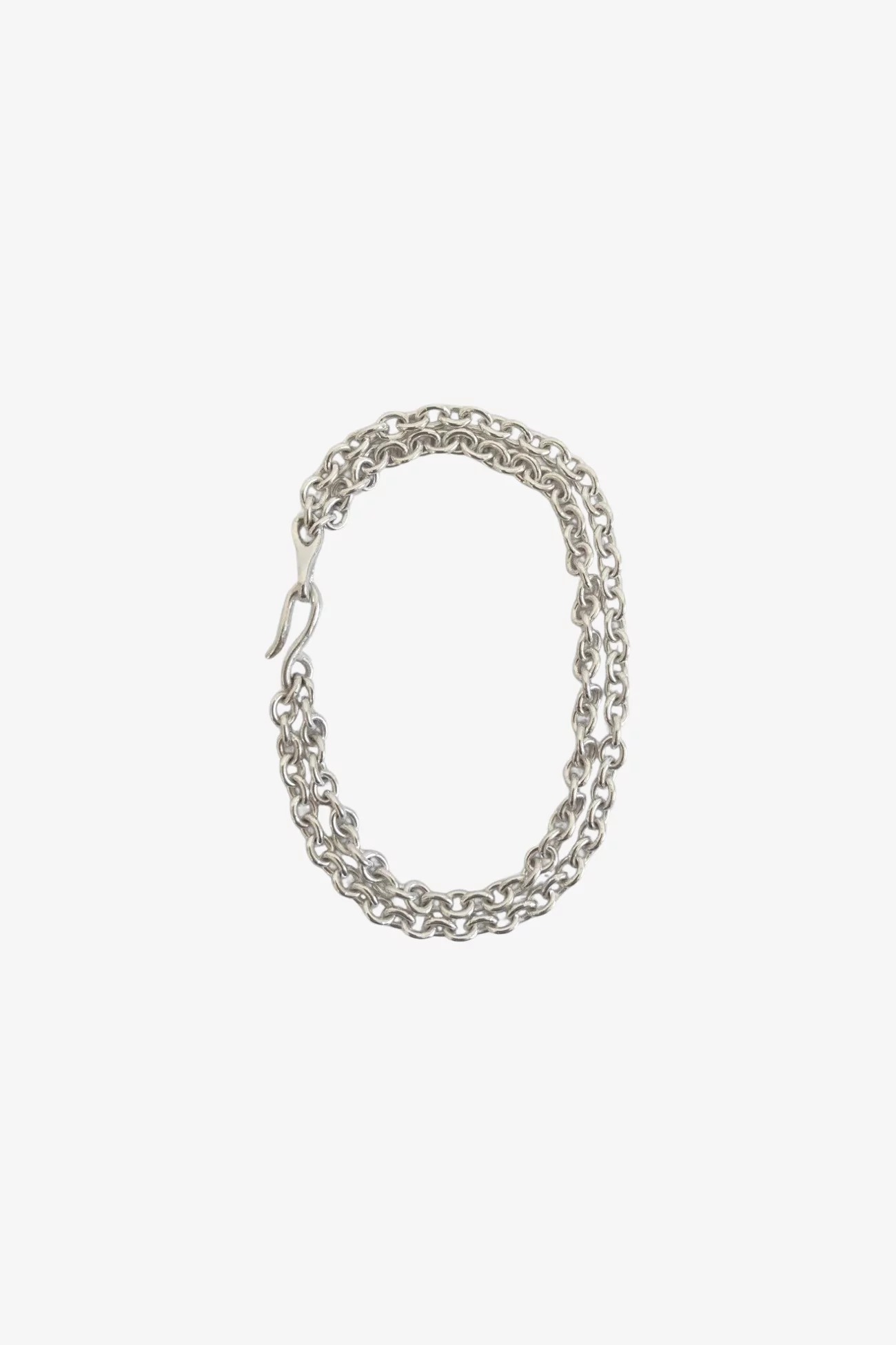 Mini Elo Double Chain Bracelet Recycled Silver – Silver | Centre Commercial