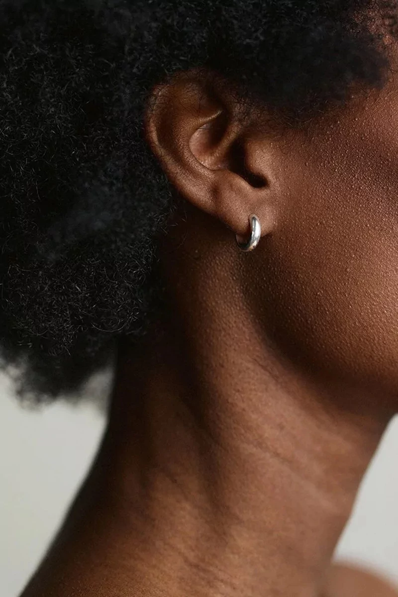Mini Silver Hoops Recycled Sterling Silver – Silver | Centre Commercial