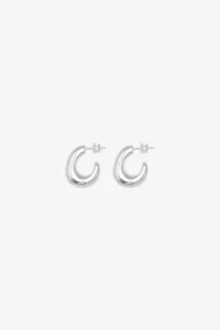 Nara Hoops Recycled Sterling Silver – Silver | Centre Commercial