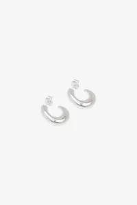 Nara Hoops Recycled Sterling Silver – Silver | Centre Commercial