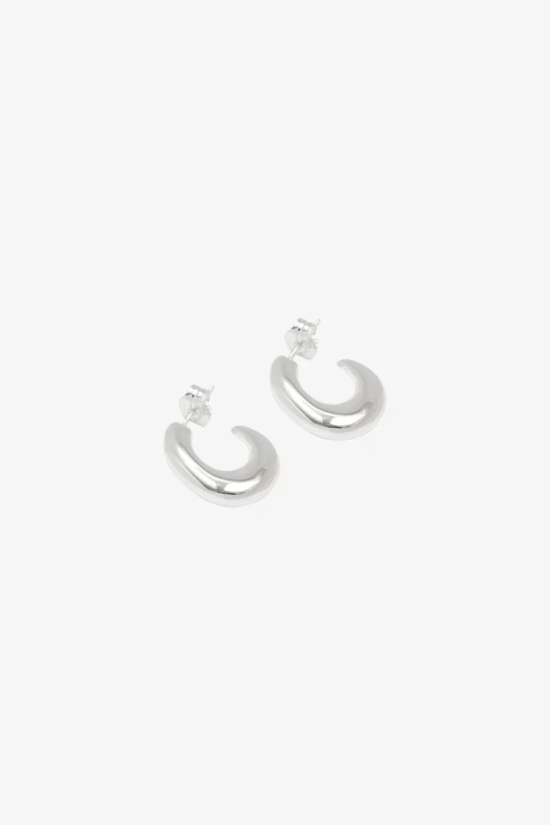 Nara Hoops Recycled Sterling Silver – Silver | Centre Commercial