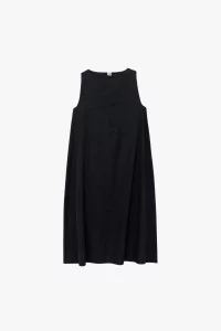 Robe Tres Popeline de Coton Biologique – Black | Centre Commercial