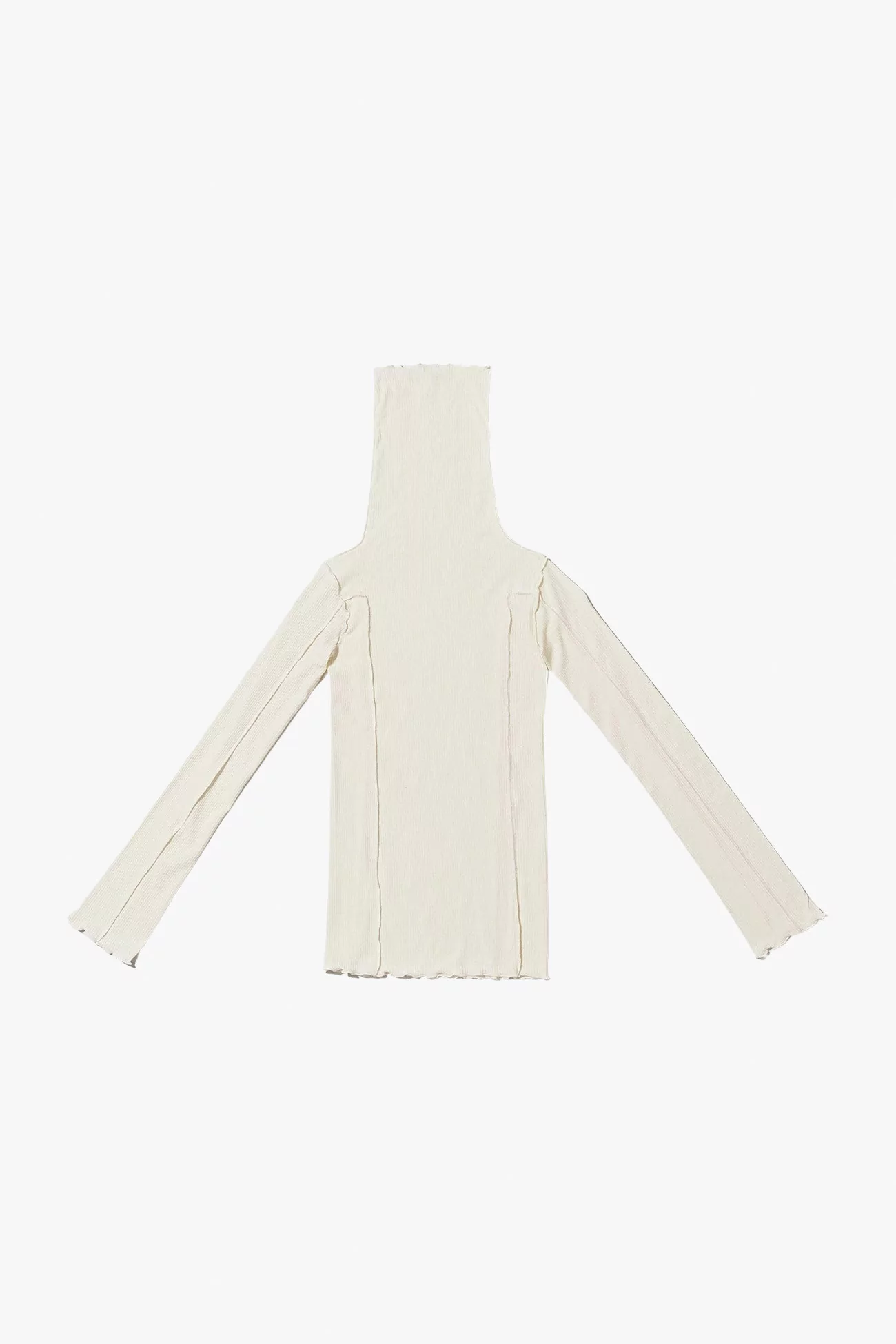 Omato Turtleneck Ribbed Organic Cotton – Off White | Centre Commercial