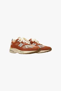 New Balance 991v2 Vintage Sports Sneakers – Potters Clay/Sienna | Centre Commercial