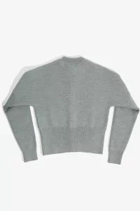 Milano Cardigan Merino Wool – Gris Chiné | Centre Commercial