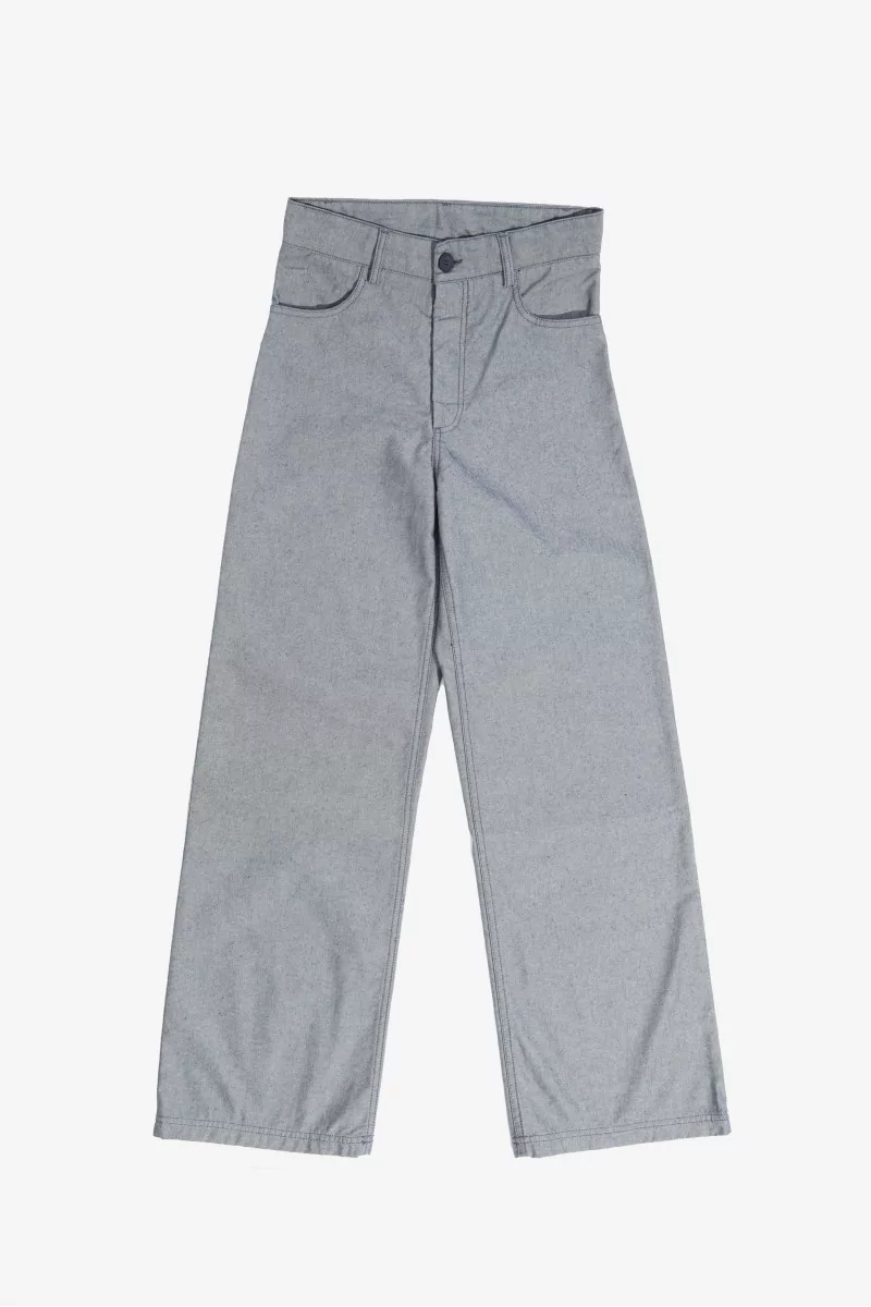 Navalo Pants Recycled Denim High Waist – Dark Denim | Centre Commercial