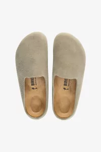 Men's Birkenstock Amsterdam Wrapped Suede Shoes – Taupe | Centre Commercial