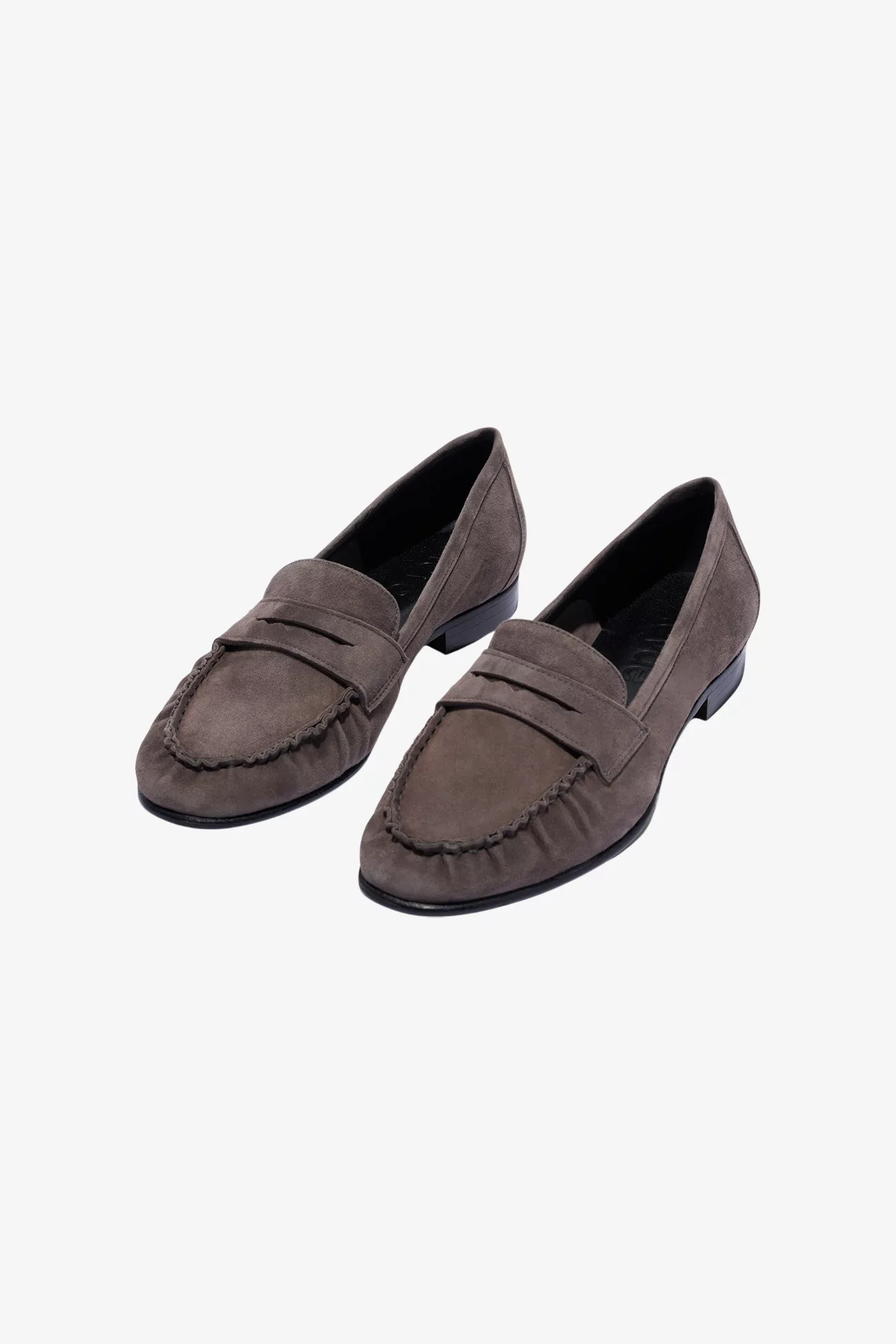 Aeyde Aldous Suede Loafers – Taupe | Centre Commercial