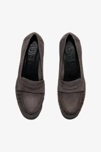Mocassins Femme Daim Aeyde Aldous – Taupe | Centre Commercial