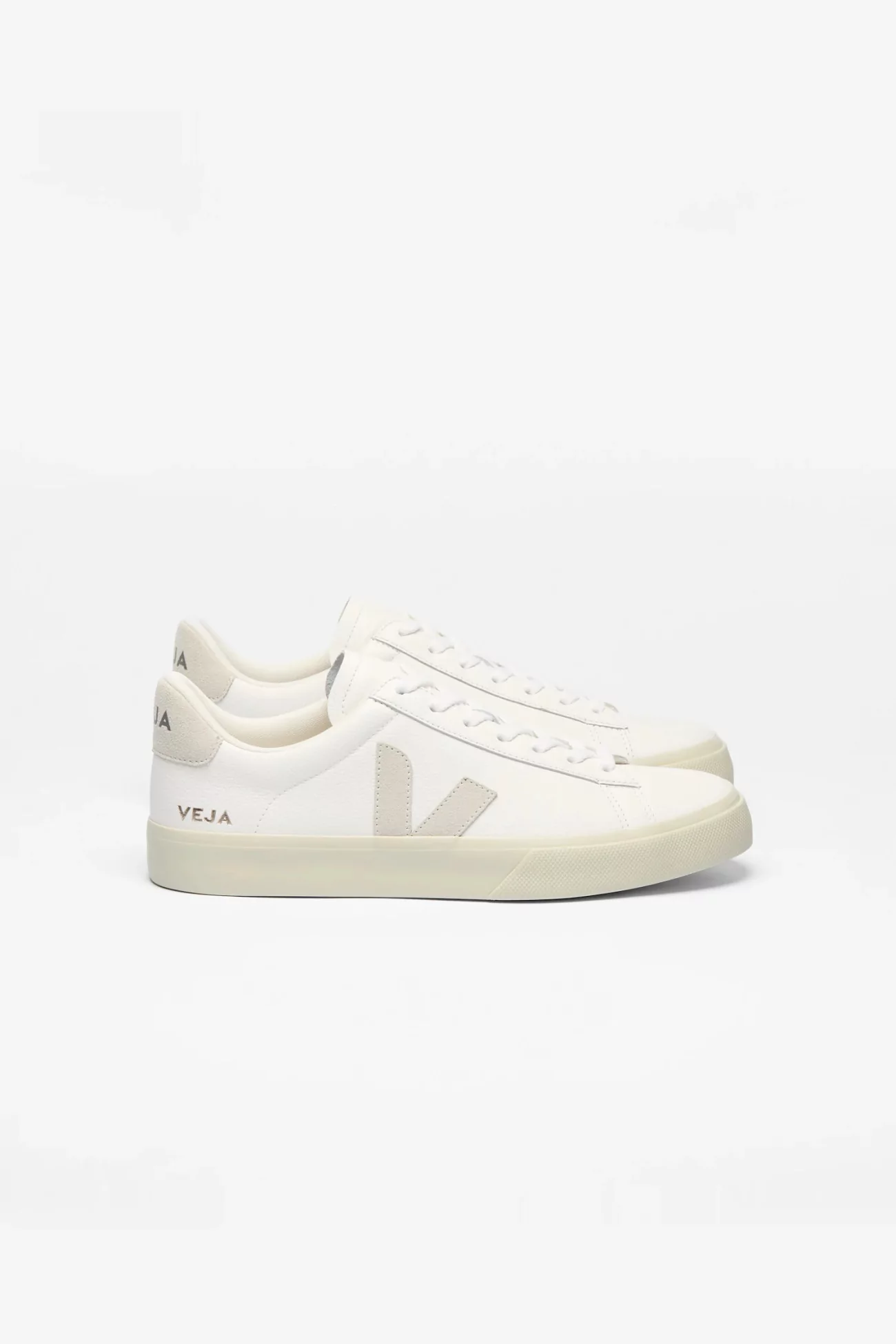 Baskets VEJA Campo Leather Cuir – White Natural | Centre Commercial