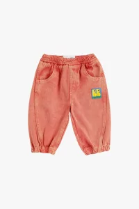 Baby Booo Bo Choses Denim Organic Cotton Pants – Red | Centre Commercial