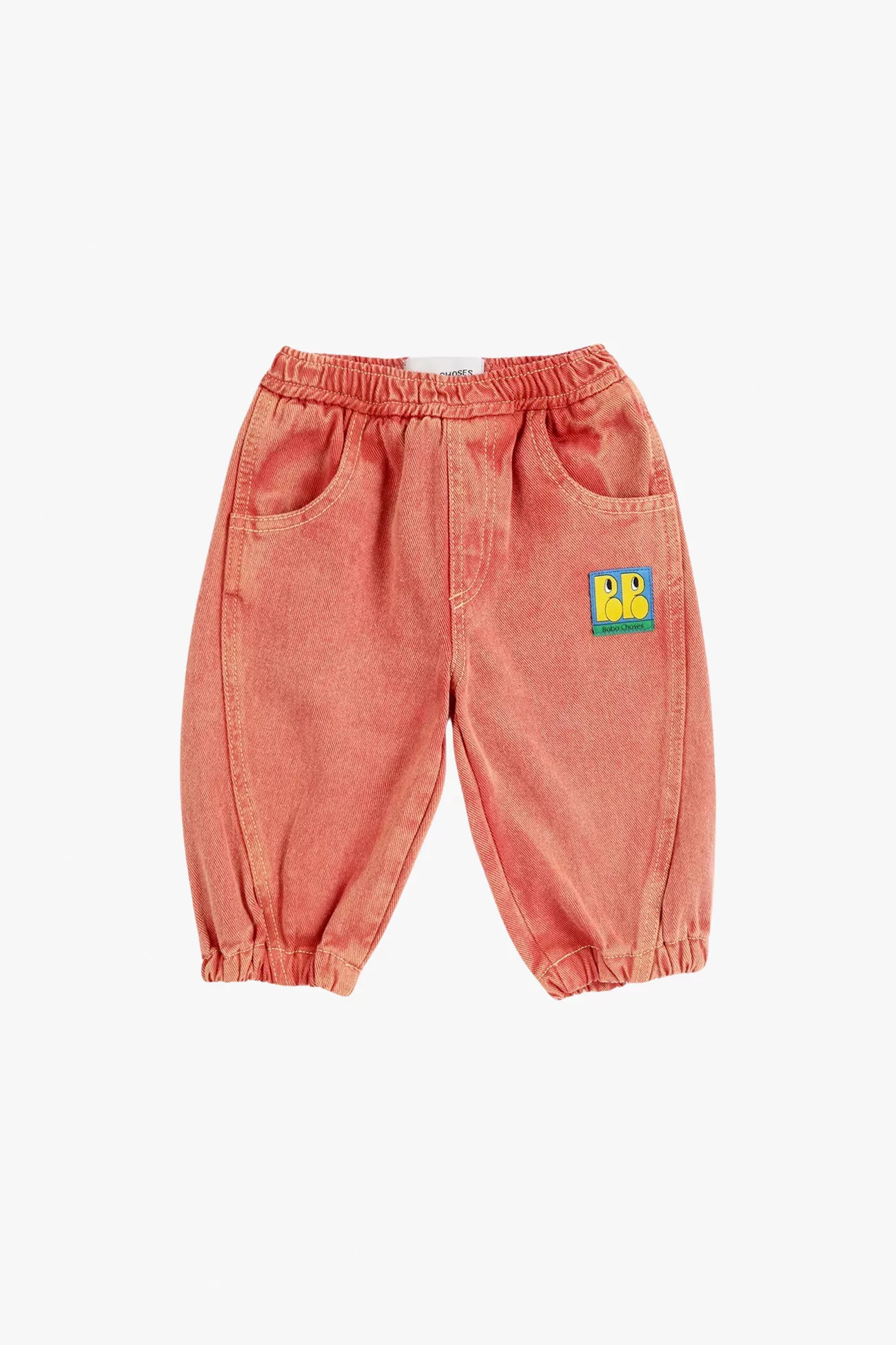 Baby Booo Bo Choses Denim Organic Cotton Pants – Red | Centre Commercial