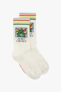 Kids Beast Organic Cotton Long Socks – White | Centre Commercial