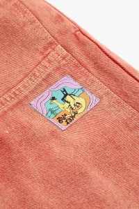 Kids Taxi Saurus Twill Organic Cotton Pants – Red | Centre Commercial