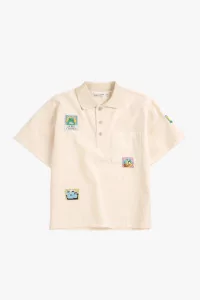 Kids Bobo Labelled Boxy Organic Cotton Shirt – White | Centre Commercial
