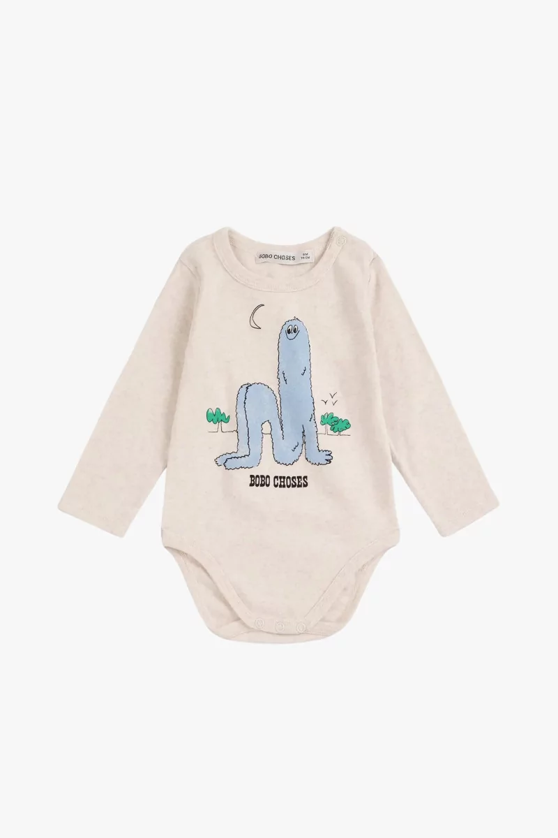 Baby Long Puff Organic Cotton Body – White | Centre Commercial