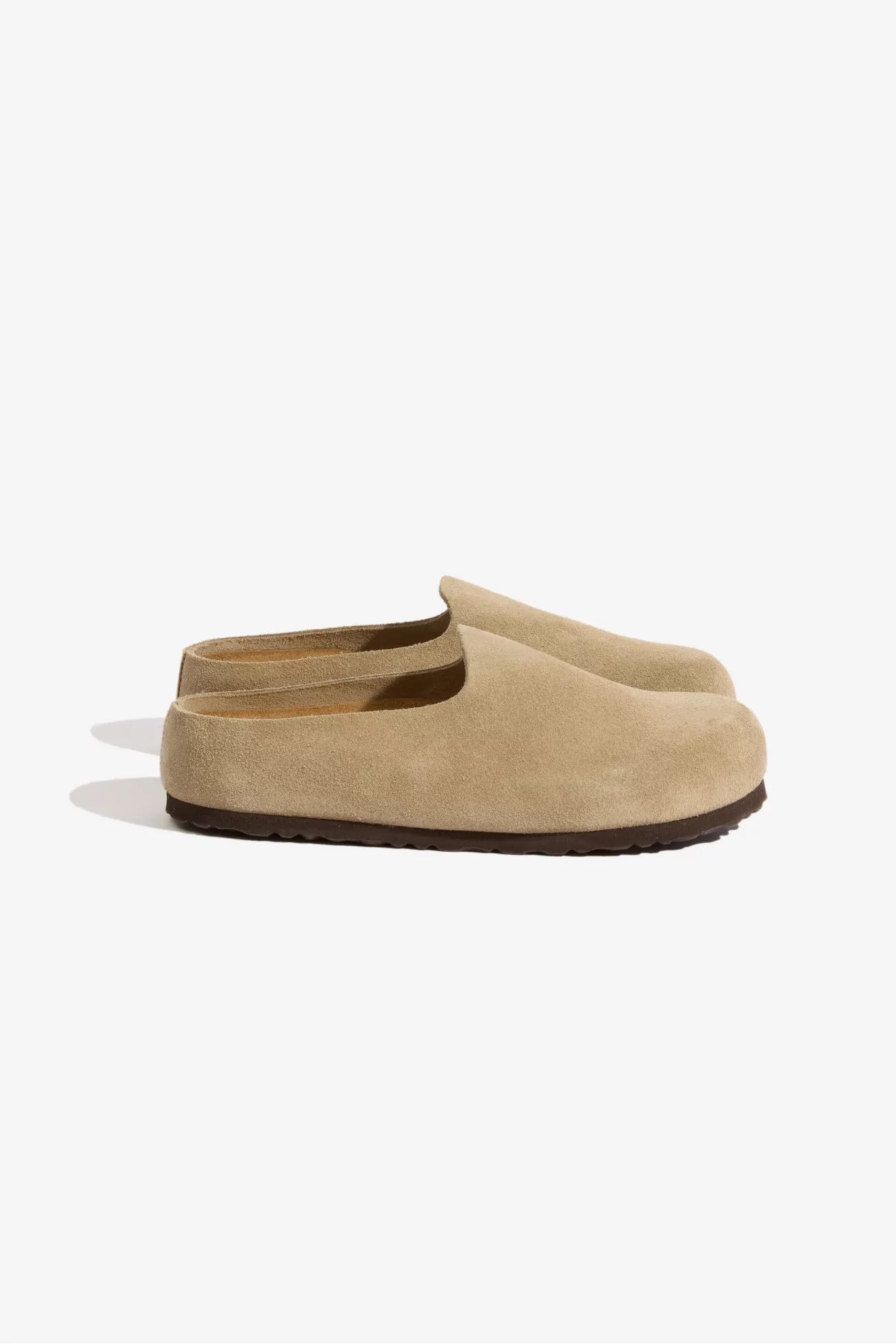 Birkenstock Amsterdam Wrapped Suede Mules – Taupe | Centre Commercial