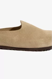 Birkenstock Amsterdam Wrapped Suede Mules – Taupe | Centre Commercial