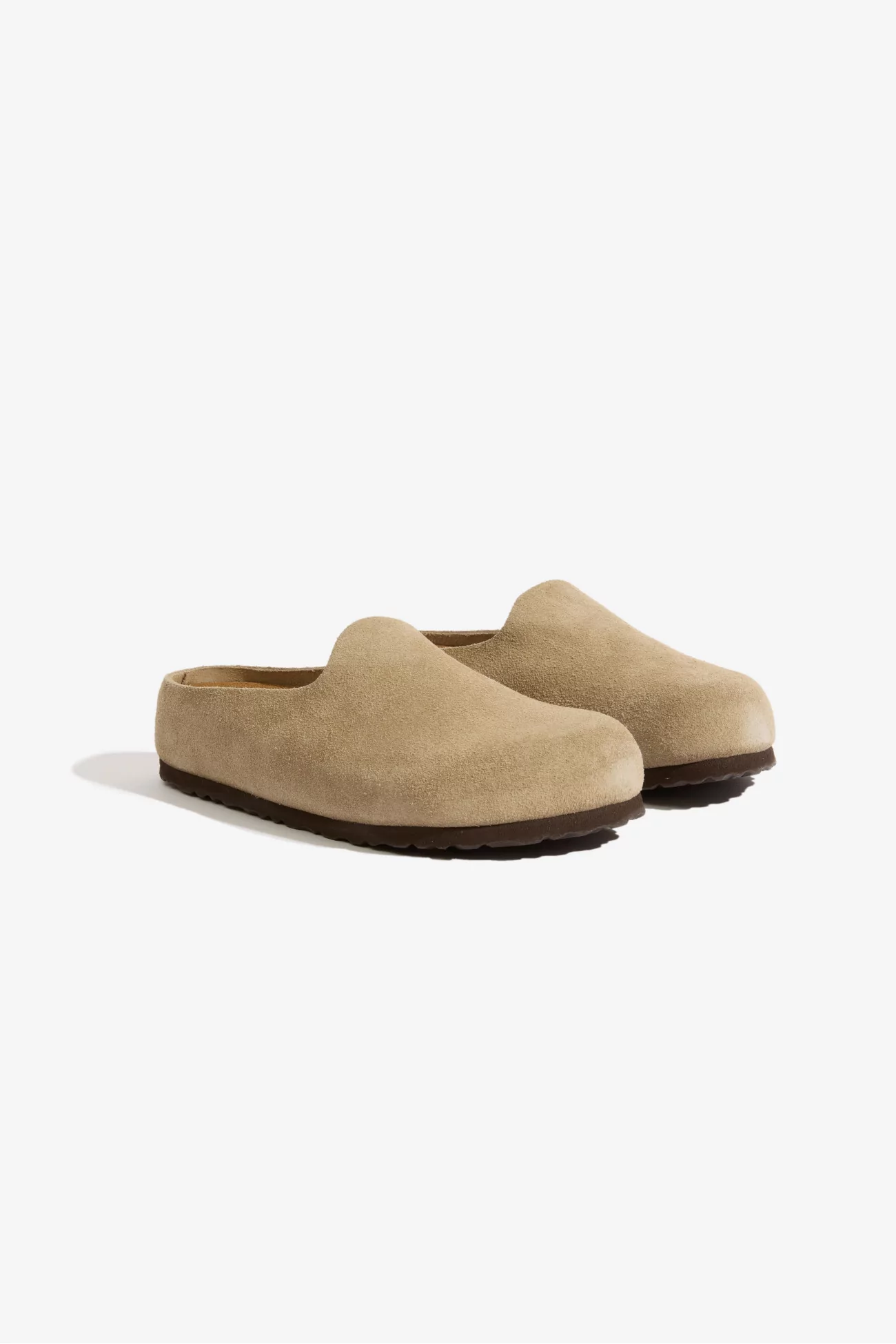 Birkenstock Amsterdam Wrapped Suede Mules – Taupe | Centre Commercial