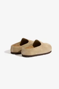 Birkenstock Amsterdam Wrapped Suede Mules – Taupe | Centre Commercial
