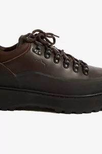 Diemme Cornaro Due Waxed Leather Shoes – Dark Brown | Centre Commercial