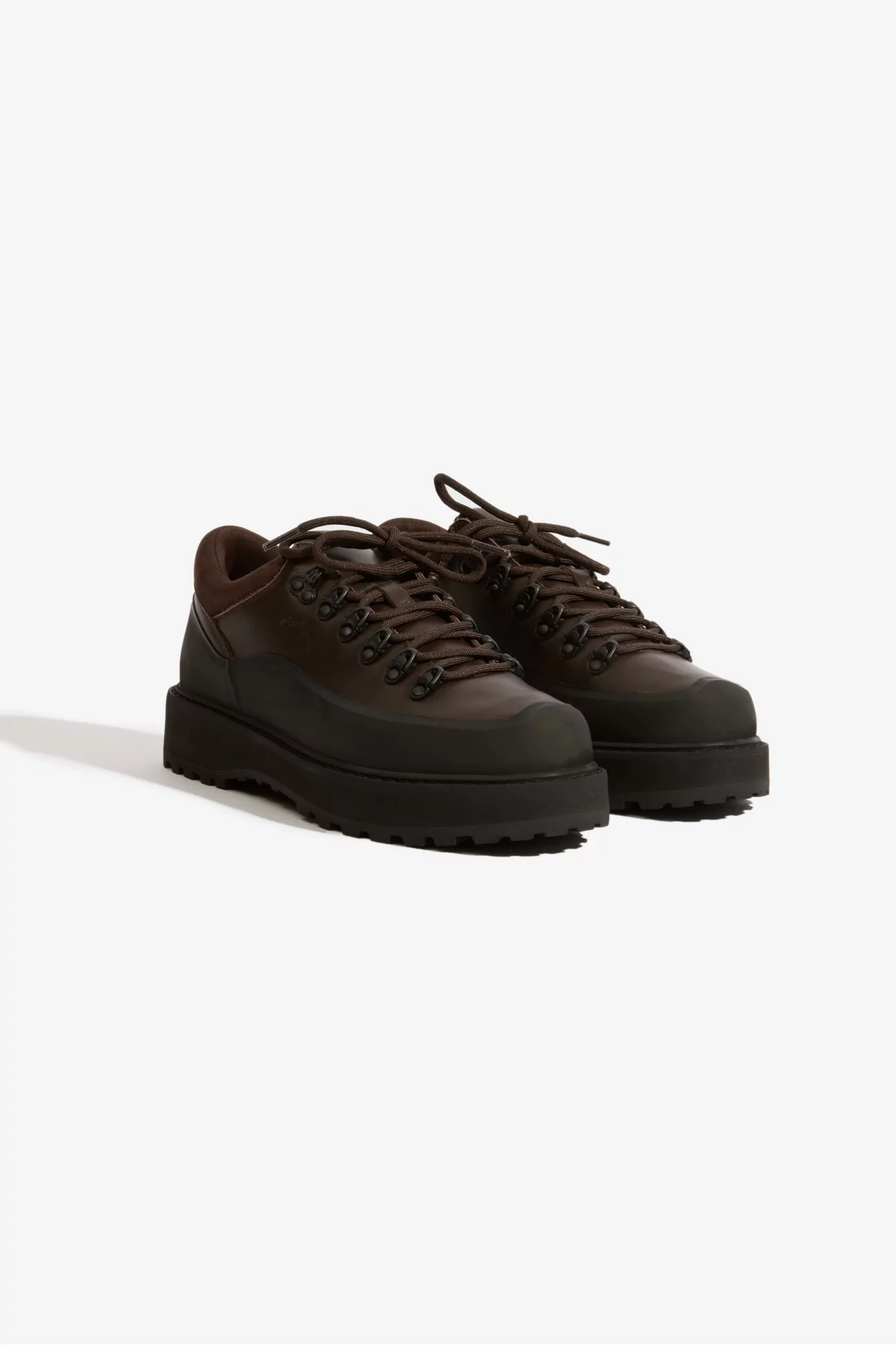 Diemme Cornaro Due Waxed Leather Shoes – Dark Brown | Centre Commercial