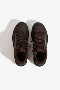 Diemme Cornaro Due Waxed Leather Shoes – Dark Brown | Centre Commercial