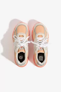 Baskets Femme New Balance 990v4 Made in USA – Moonbeam / Tangerine | Centre Commercial
