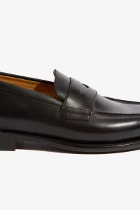 Paraboot Adonis Smooth Leather Loafers – Black | Centre Commercial