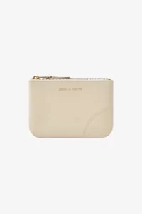 Comme des Garçons Classic Leather Zip Pouch – Off White | Centre Commercial
