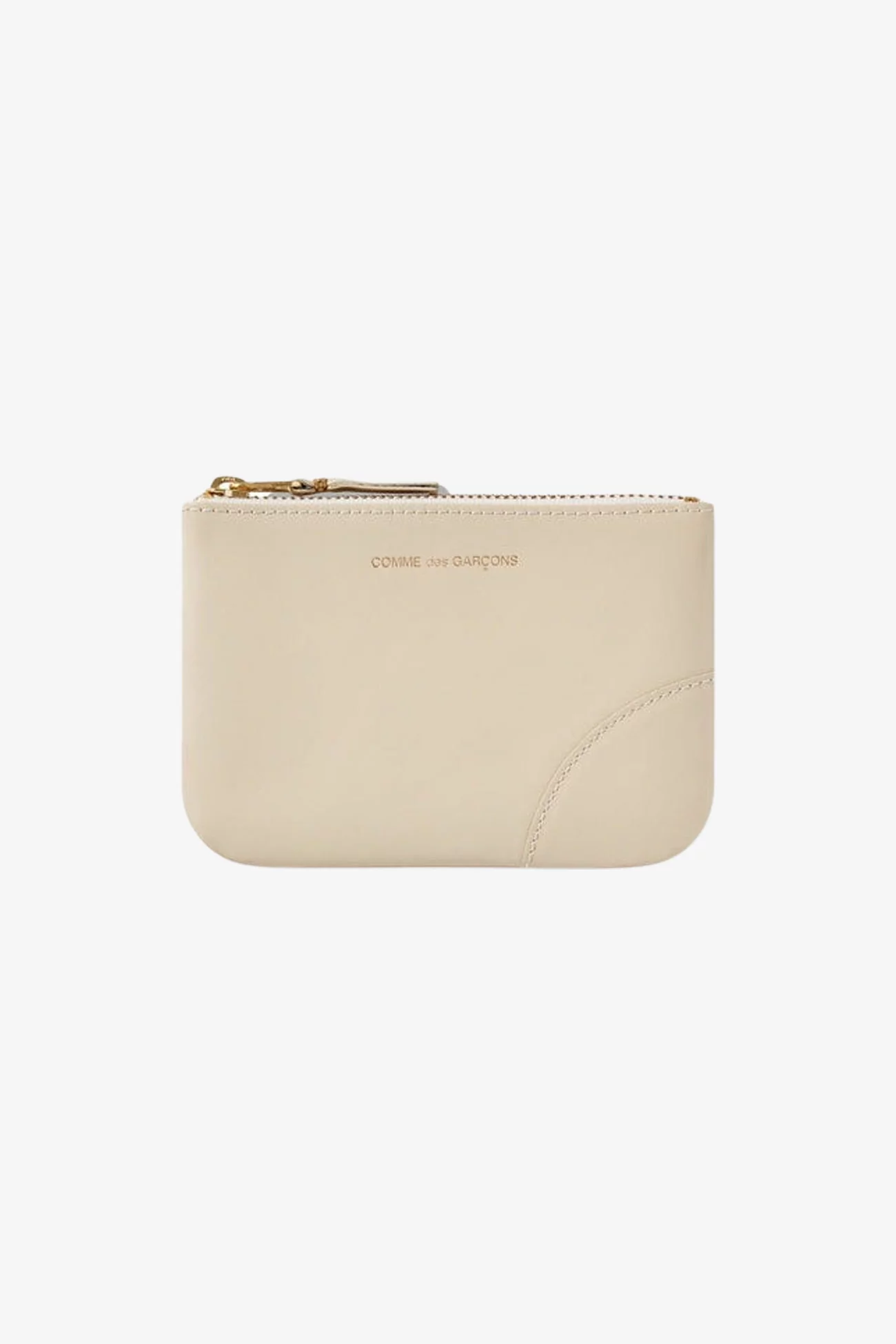 Comme des Garçons Classic Leather Zip Pouch – Off White | Centre Commercial