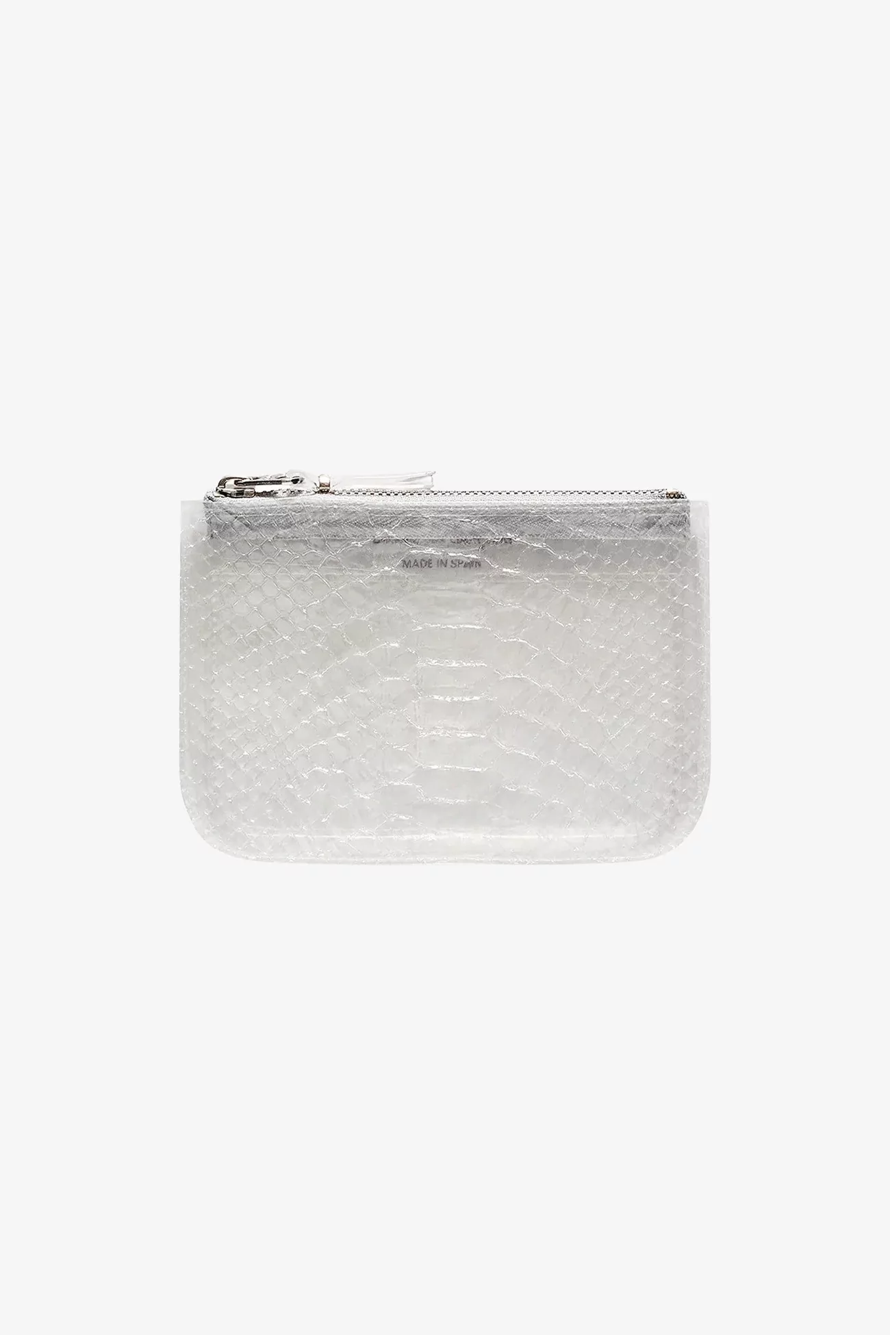 Comme des Garçons Snake Transparent Zip Pouch – Translucent | Centre Commercial