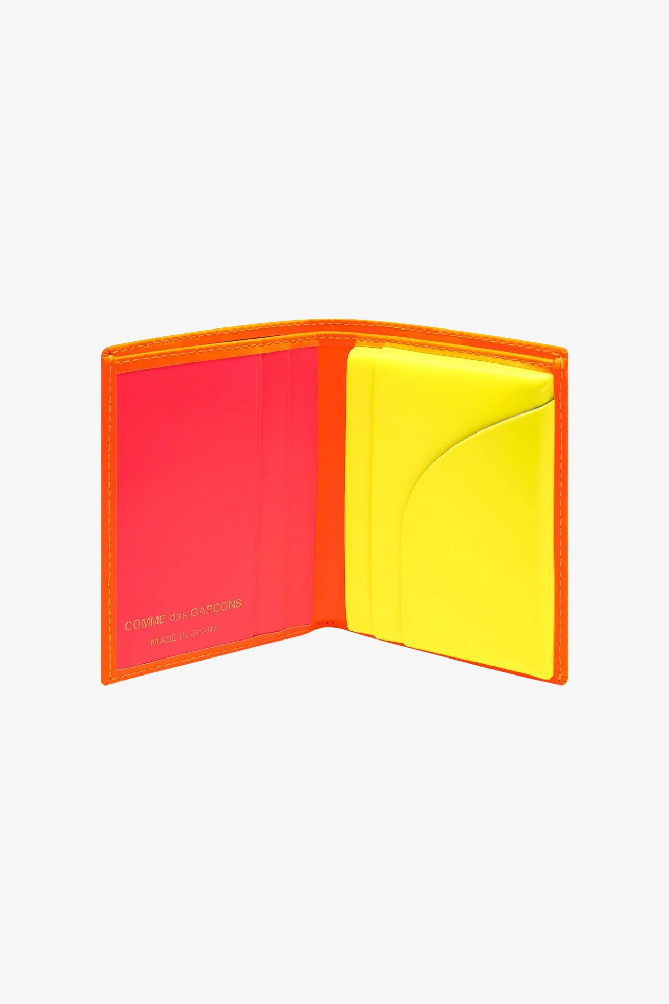 Comme des Garçons Super Fluo Wallet – Light Orange Pink | Centre Commercial