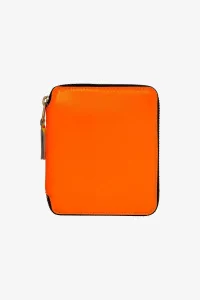 Comme des Garçons Super Fluo Zip Around Wallet – Light Orange | Centre Commercial
