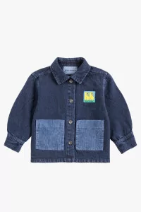 Baby Booo Tag Denim Shirt – Midnight Blue | Centre Commercial