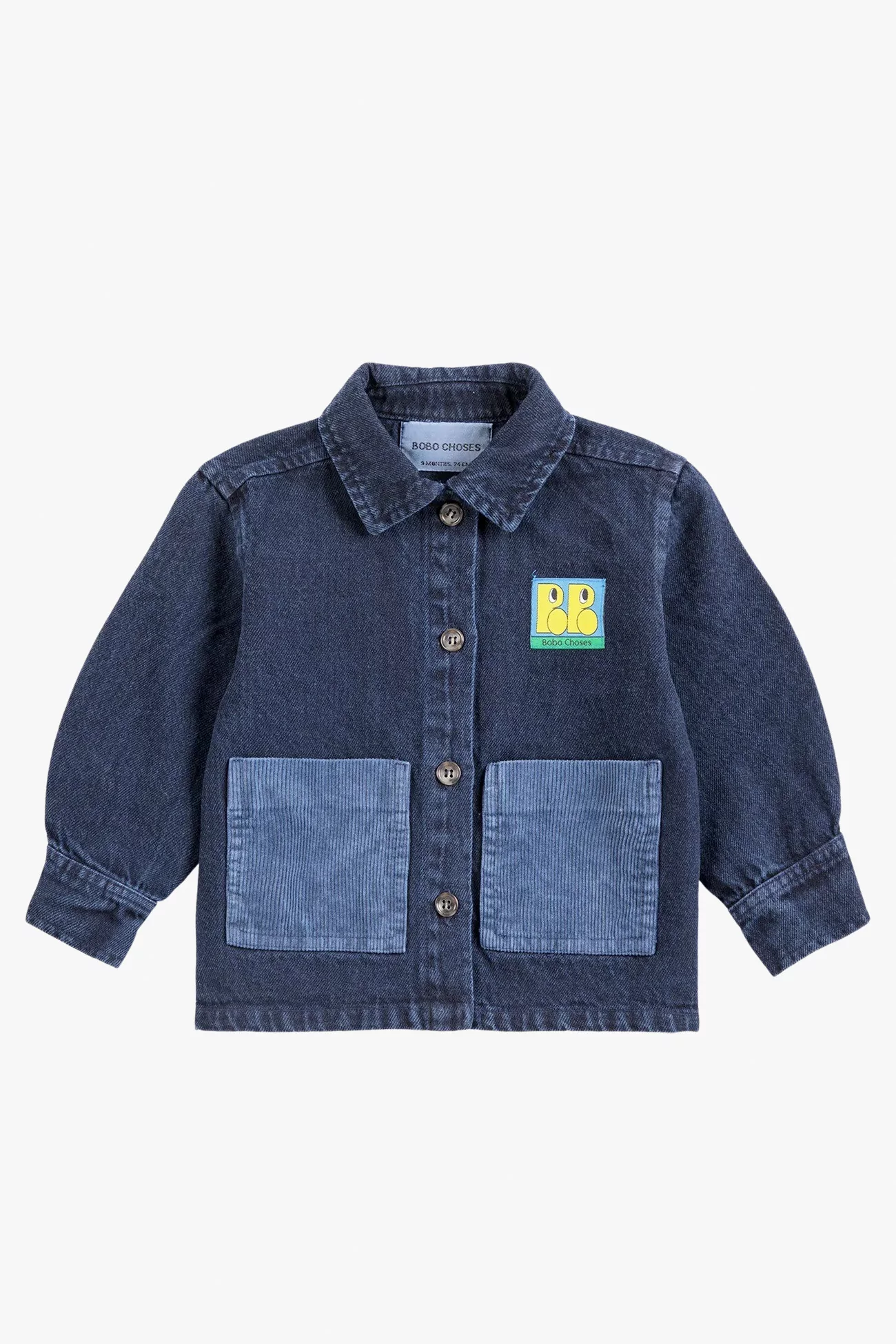 Baby Booo Tag Denim Shirt – Midnight Blue | Centre Commercial