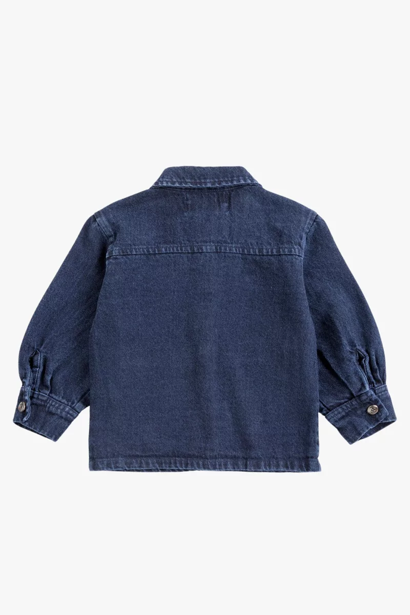 Baby Booo Tag Denim Shirt – Midnight Blue | Centre Commercial