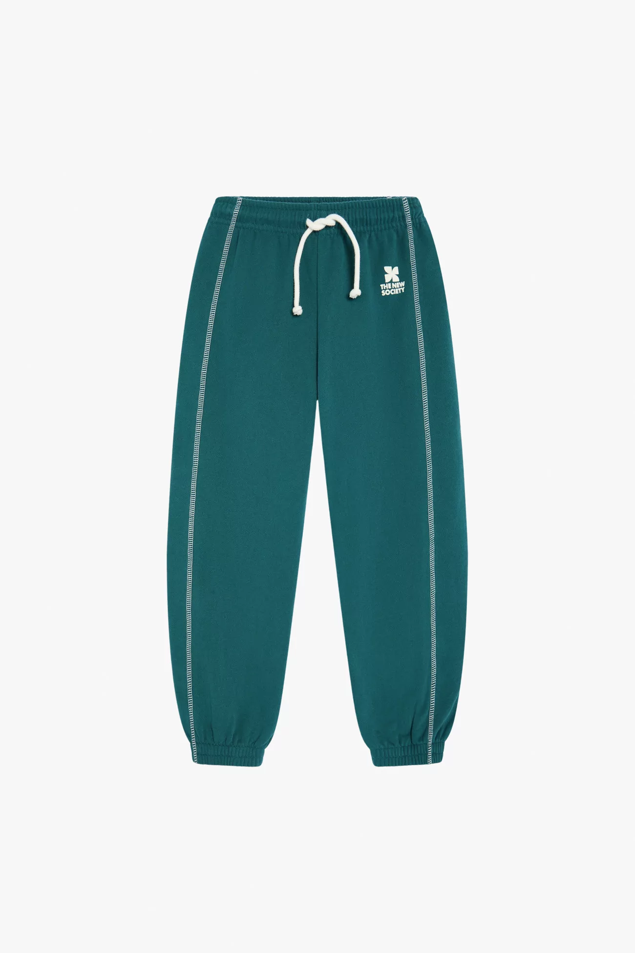 Kids TNS Logo Cotton Joggers – Dark Sea | Centre Commercial