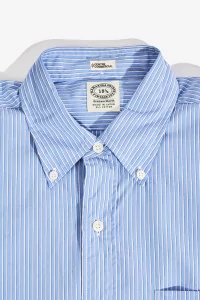 Vintage Ivy Poplin Shirt – Blue Stripe | Centre Commercial