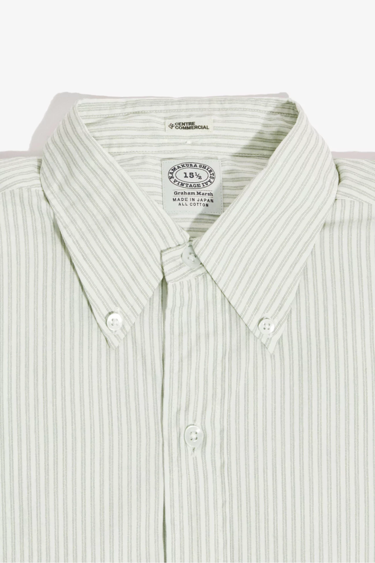 Vintage Ivy Poplin Shirt – Yellow Stripe | Centre Commercial